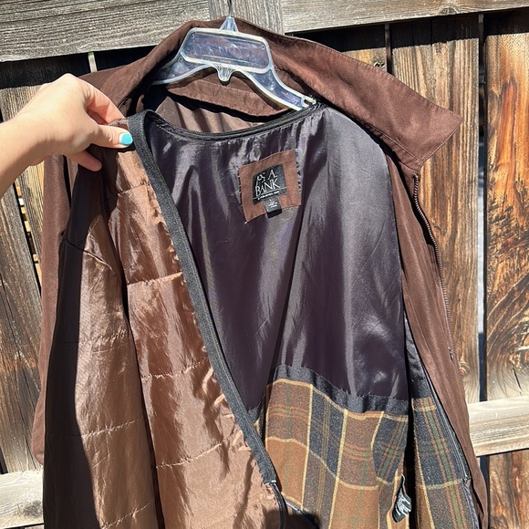 Jos A Bank Brown Suede Men’s Jacket - Picture 7 of 10